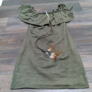 Papaya dress,size Large,olive green